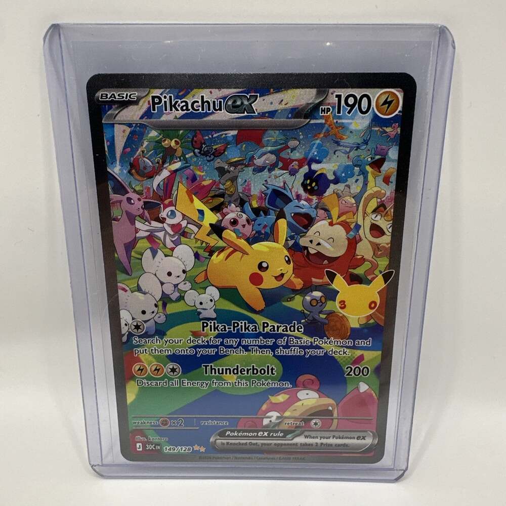 Pokémon 30th Anniversary Pikachu EX Special Illustration Rare 149/128